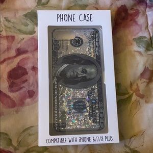$100 Bill Glitter Phone Case